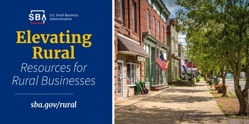 Small businesses power America’s rural communities.

Learn about resources to help rural businesses thrive: sba.gov/rural