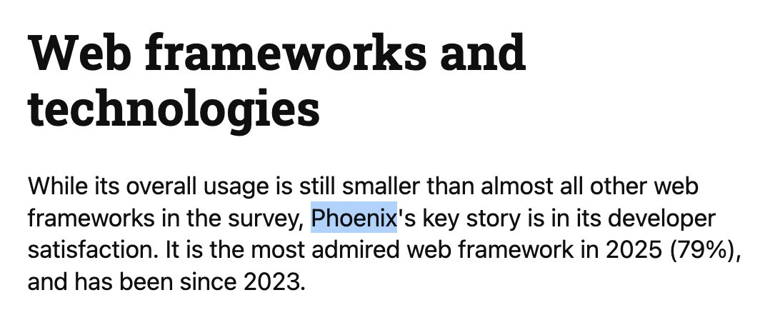 Extremely happy with my decision to migrate from JS to Elixir + Phoenix 🔥