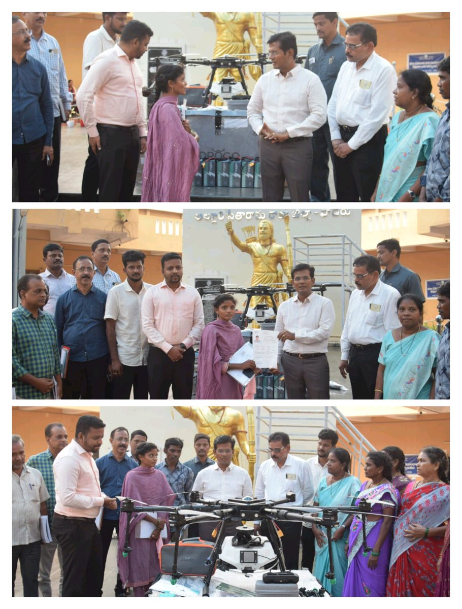 Farmers must use Kisan Drones – Collector A.S. Dinesh Kumar
Drone worth ₹9.8L given at 80% subsidy
Saves time &amp; cost; improves efficiency
#KisanDrone #SmartFarming #ASRdistrict #AgriTech