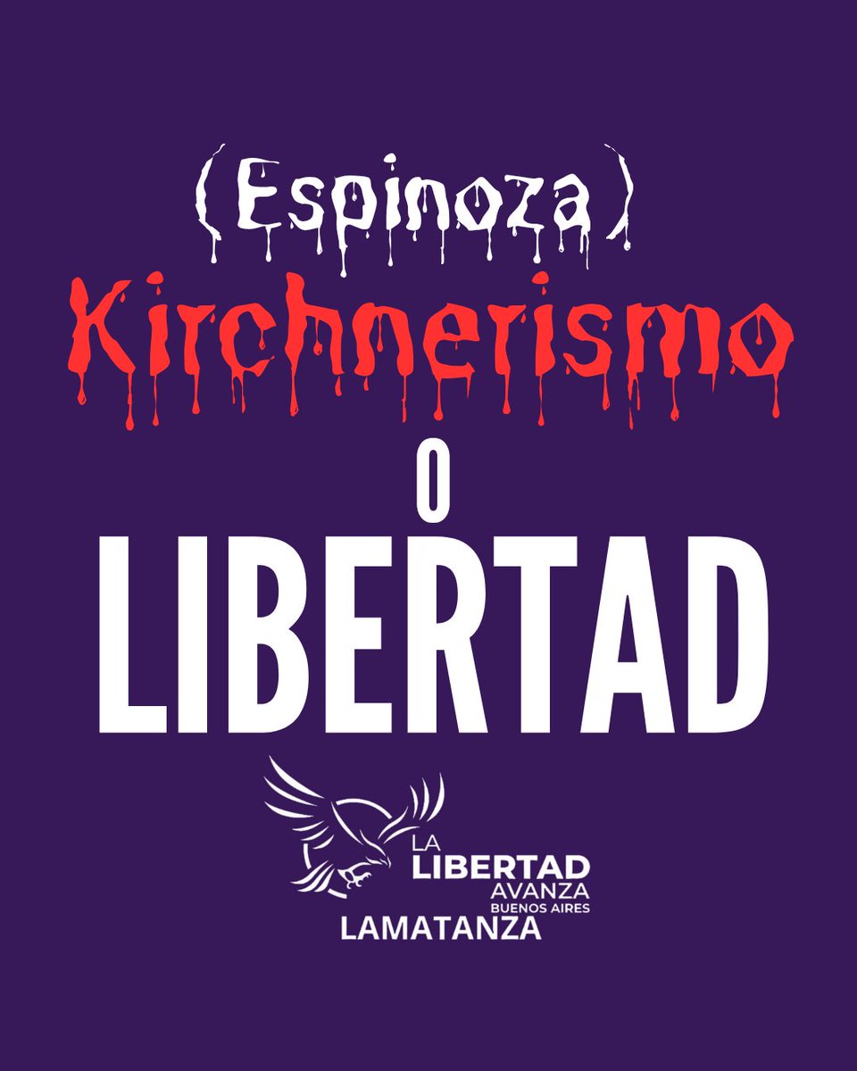 ¿Quieren más  Inseguridad y Pobreza  en La Matanza  y la Provincia de Buenos Aires?

<a href="/magariovero/">Verónica Magario</a> <a href="/FerEspinozaOK/">Fernando Espinoza</a> 
Kirchnerismo 
O
LIBERTAD 
<a href="/JMilei/">Javier Milei</a> 🟪🟪🟪