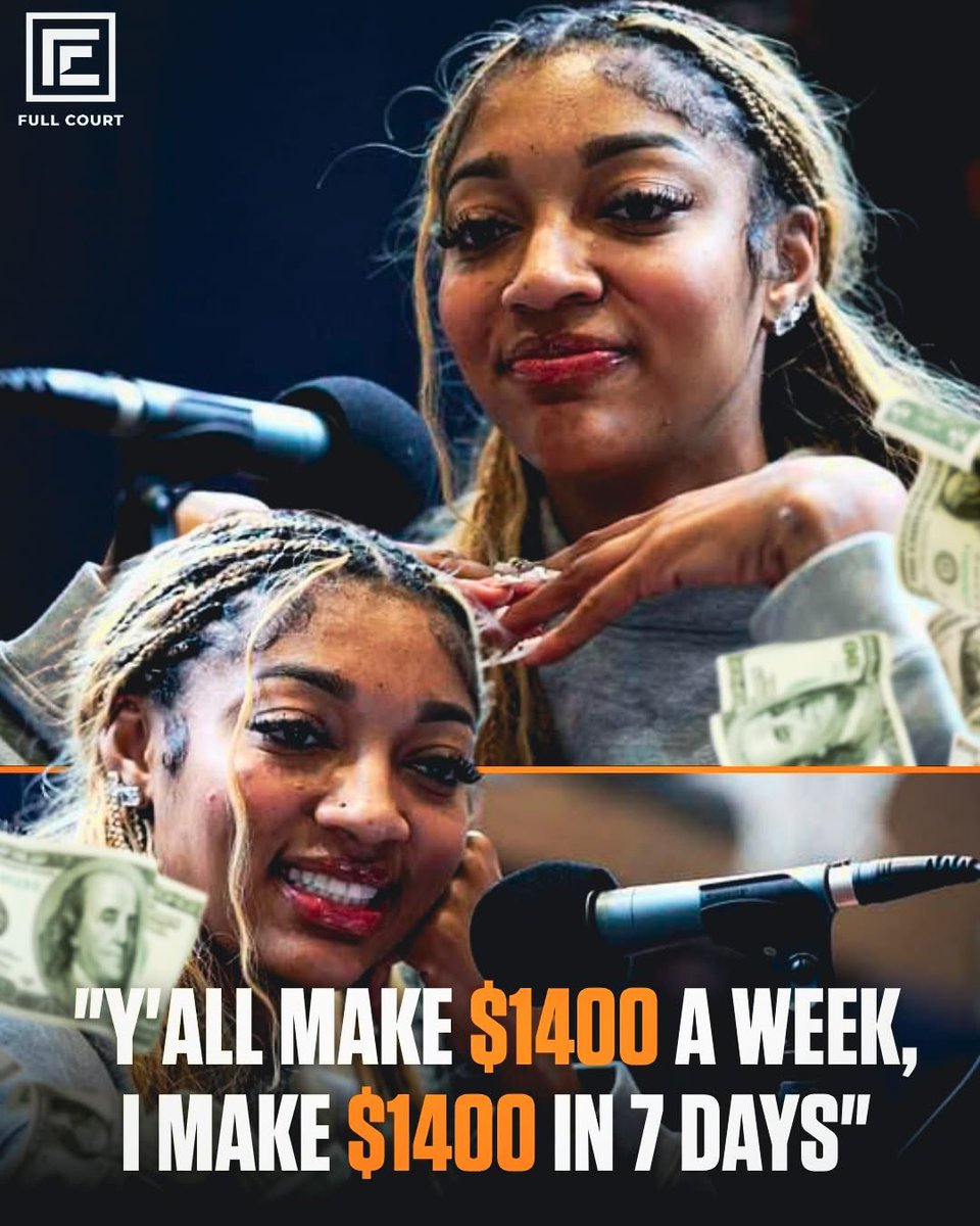 Angel Reese just flexed on everyone hating on her. 🗣️

“Y’all make $1,400 a week… I make $1,400 in 7 days.” 😤🔥

SHE’S LIKE THAT.