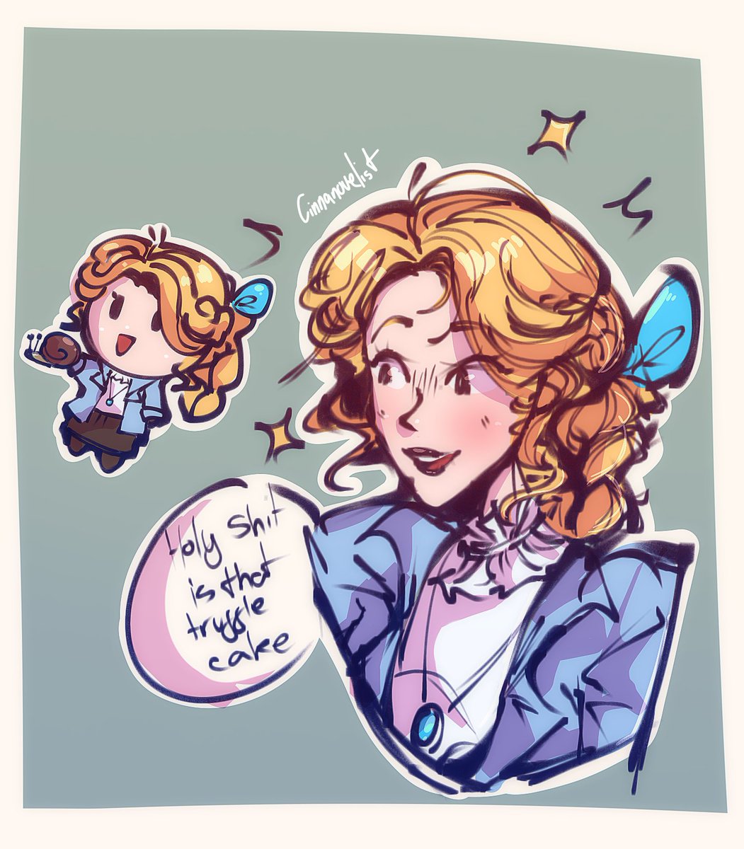 felt like drawing Alice
my mum took the plushie version camping with her and allegedly Alice bought a snail in the tent so she had to have words with her
but hearing about that made me want to draw her 
She’s my third fave to draw I think. her face is nice