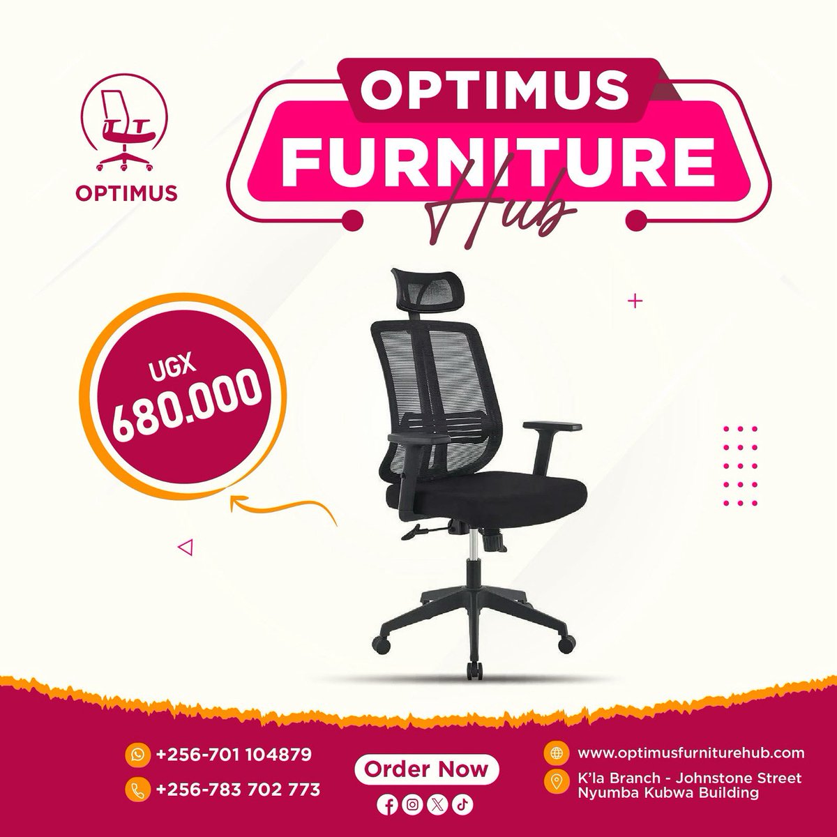 You can never go WRONG when you shop with us. You’re not only assured of quality but uniqueness as well. For today we have this ergonomic office chair with a headrest, adjustable arms and height. Good enough to get the job done whilst being budget friendly.