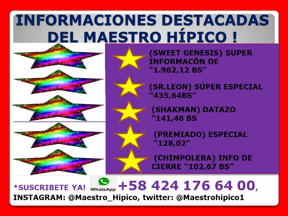 <a href="/Guaro_Hipico/">GANADORES DE ALTURA</a> 
➡️ ACIERTOS 🎉 DESTACADOS 🔥 DEL MSESTRO 🎓 HÍPICO 🏇👇