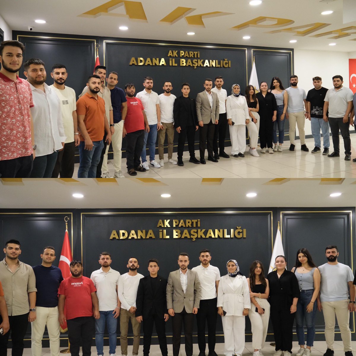 📍AK Parti Adana İl Başkanlığı 

Birbirinden kıymetli Genç Arkadaşlarımıza nazik ziyaretleri için teşekkür ediyorum. 

AK Gençlik Omuz Omuza, Yan Yana ☺️