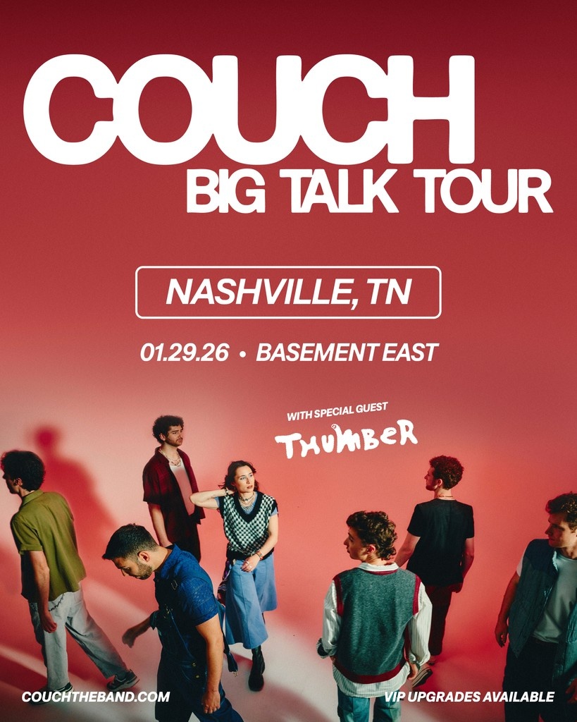 NEW SHOW! Couch on January 29th with special guest Thumber. Tickets go on sale to the public this Friday at 11AM! bit.ly/45pAScX