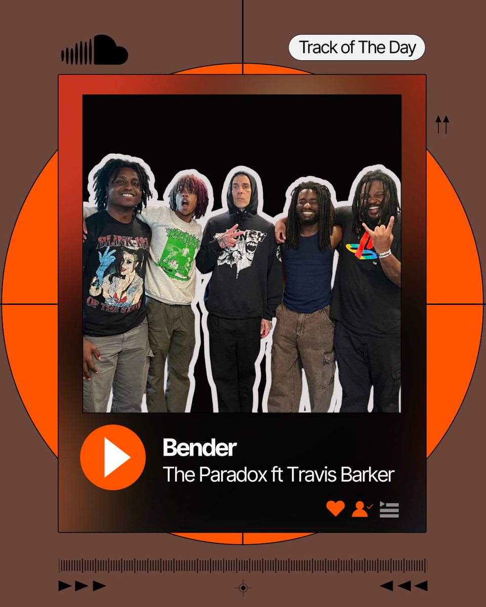 SoundCloud's tweet image. TRACK OF THE DAY: #TheParadox, #TravisBarker - Bender
ow.ly/ZKs850WuQJJ