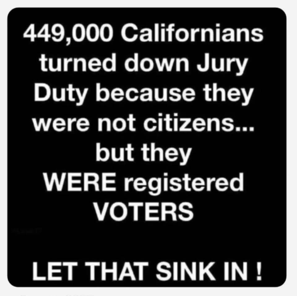 I truly feel that if you aren't a U.S. citizen, you should not get to vote on anything in our elections. PERIOD!!!