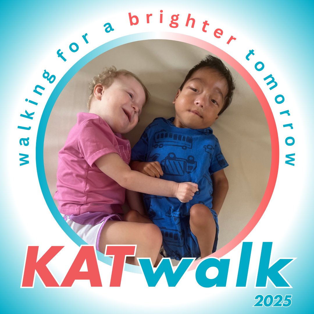 We're fundraising to make a difference in the lives of KAT6 families! Support the cause by joining an in-person walk, fundraising virtually or donating!
Mattie and Everson are teaming up to raise awareness and look forward to celebrating at their KATwalk!

donate.kat6a.org/katwalk2025