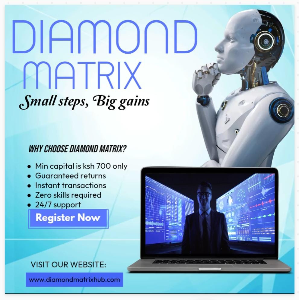 Watu wako na hustle tatu na bado hawamanage kulipa bills, na hapa 700 bob inakutengenezea profit ya 10% kila 4 hours!
Hii si betting, ni AI Trading.
JOIN DIAMOND MATRIX ✅ diamondmatrixhub.com/register/derri…
Huhitaji any skills na transactions ni instant and automated.
