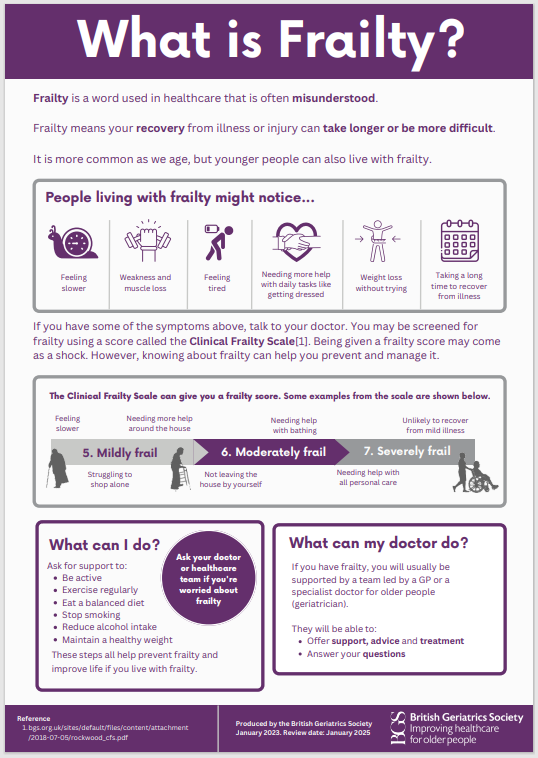 What is frailty?

Who does it apply to?

Is it not just old people?

#TRANSFORMAKC