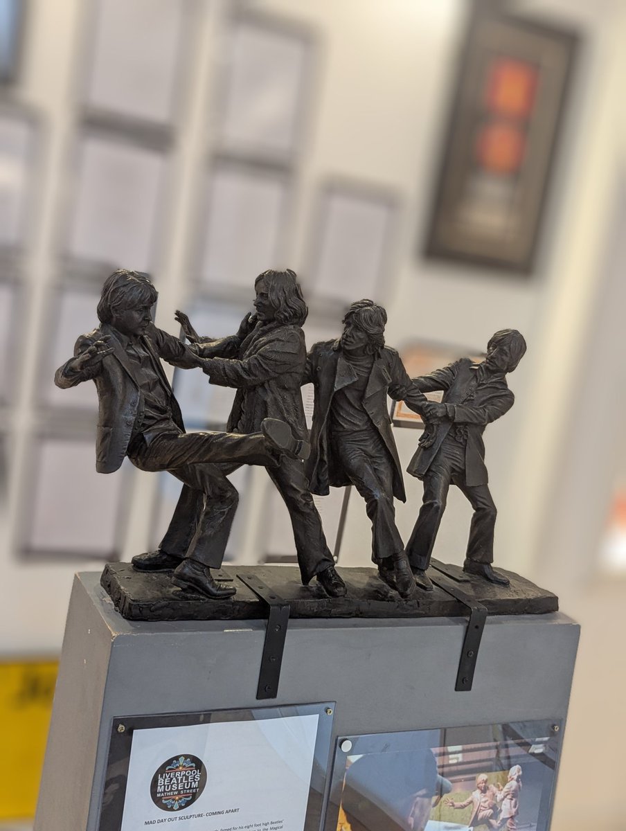The Beatles famous "Mad Day Out" photo shoot took place in July 1968, 57 years ago yesterday! 📷

Here at the museum we have Andy Edwards' maquette of the boys famous pose, bringing the fab photo to life 🤩

Visit us on Mathew Street to see the piece for yourself 🌟