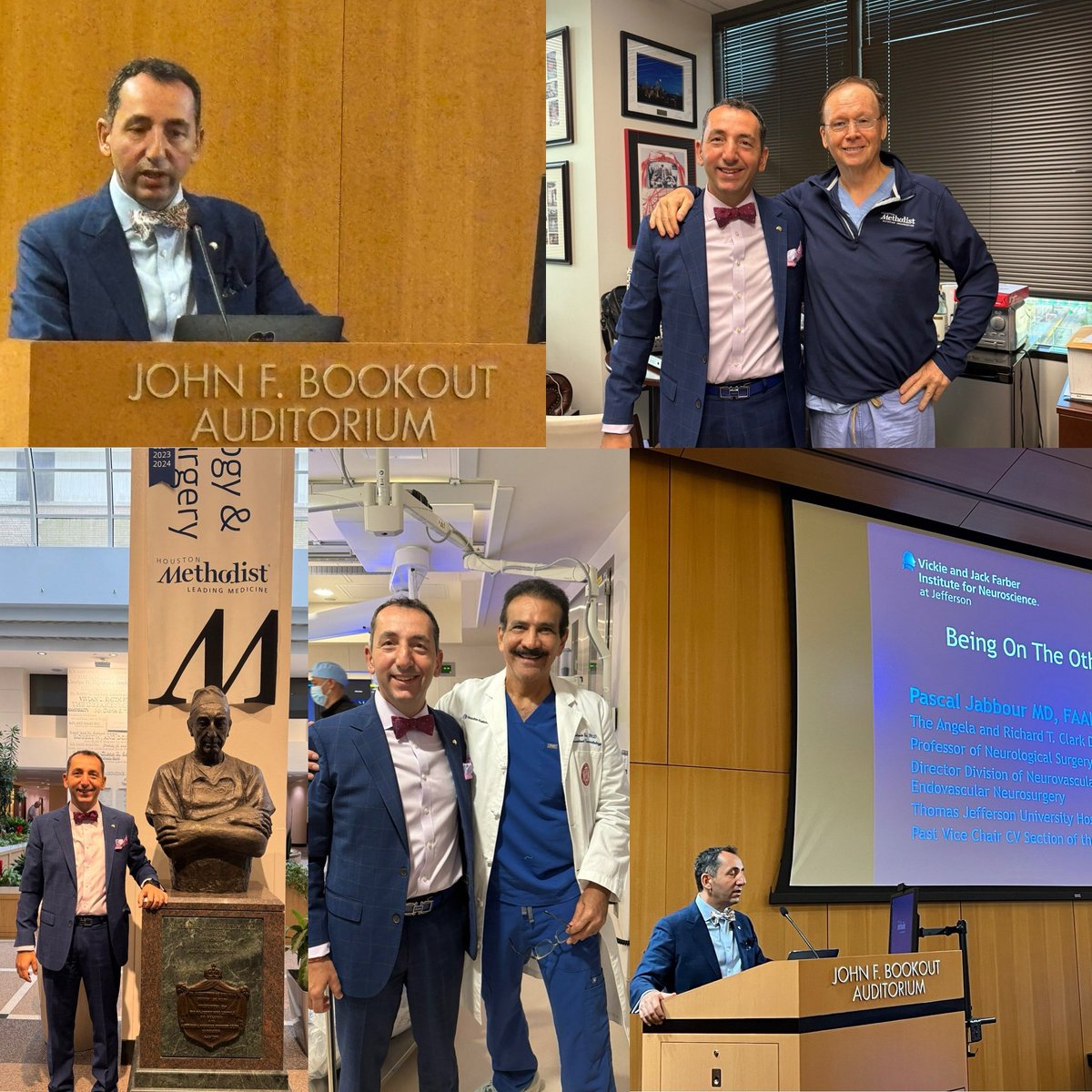 PascalJabbourMD's tweet image. Thank you Gavin @gwb777 for inviting me as a visiting professor to @MethodistHosp Neurosurgery department, a world class neurosurgery department and an outstanding group of faculty and residents! I enjoyed sharing with you my experience &quot;Being on the other side&quot;