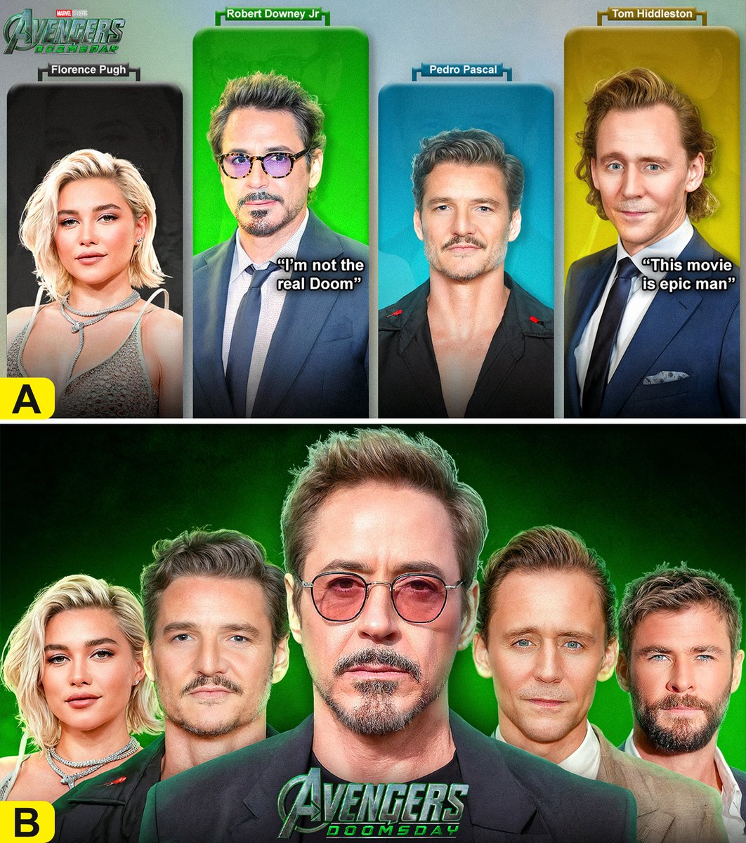 Recent Thumbnails 🪄

"Avengers: Doomsday Cast Members Trying Not To Spoil the movie"  

 Which thumbnail would you probably click on?