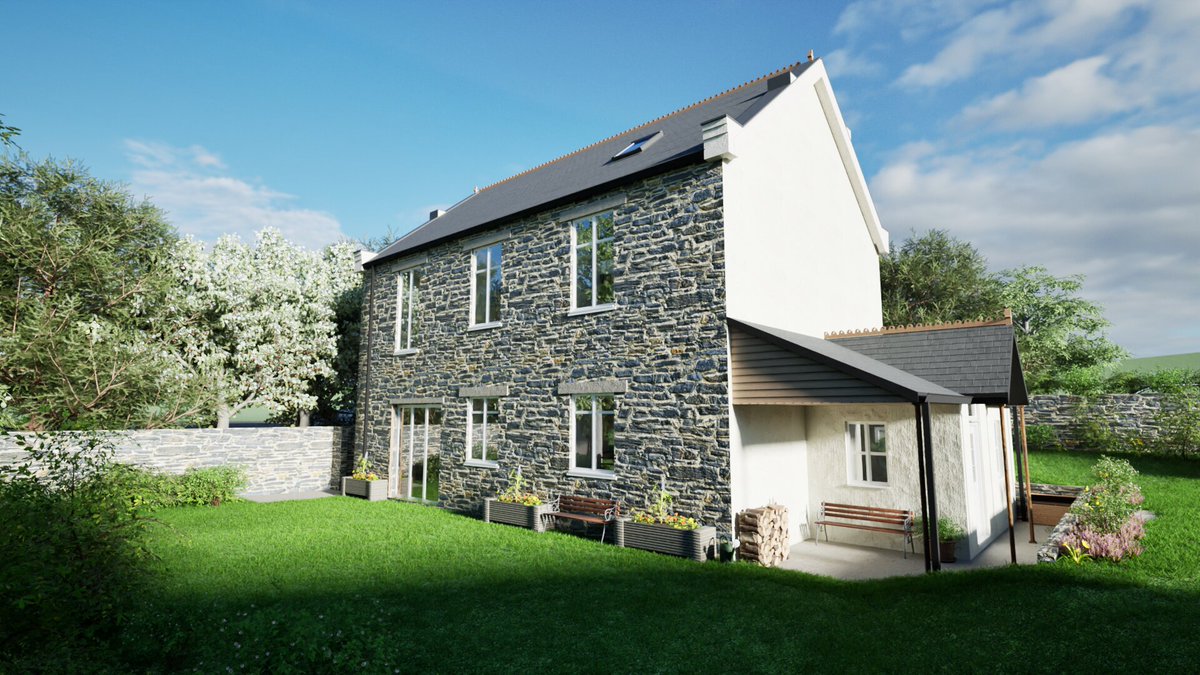 🏡 Planning approved! Householder permission granted for a single-storey extension to a historic home in Cornwall — just 7 weeks from validation to approval. A great result by all involved, with stunning CGIs by our in-house team. On to the next phase!