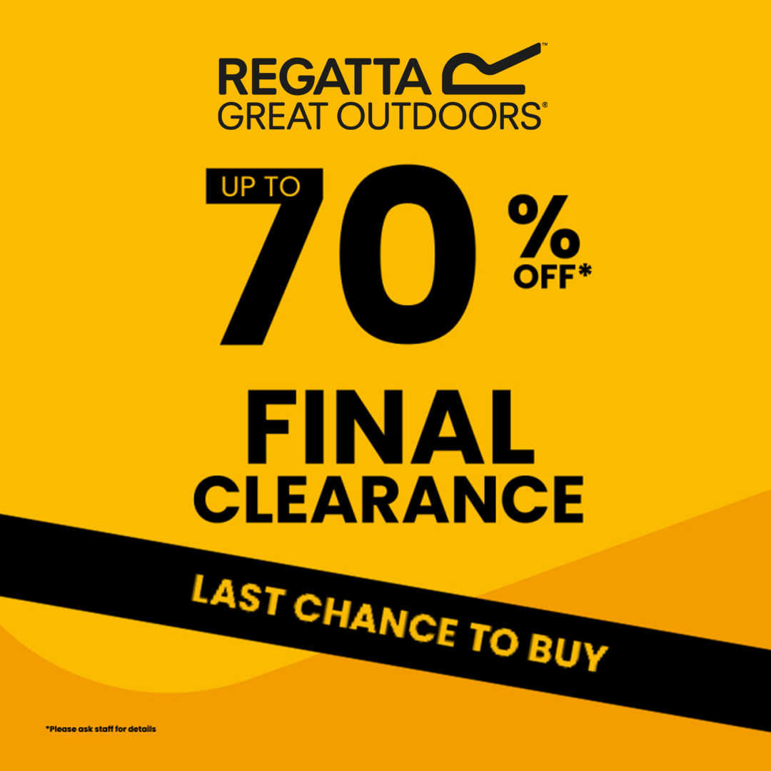 Final clearance now on in Regatta Great Outdoors - up to 70% off. Perfect timing for picking up those school jackets. 

#regattagreatoutdoors #backtoschool #summersales #ilaccentre #ilacsales #dublintown
