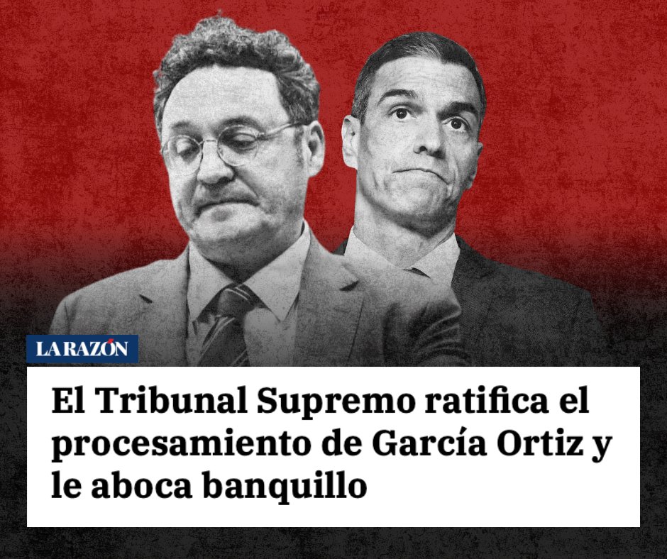 Por primera vez en democracia, un Fiscal General del Estado se sienta en el banquillo del Tribunal Supremo.  

Es el colmo de la degradación institucional.  

No hay precedentes, pero sí una exigencia clara: debe dimitir ya.