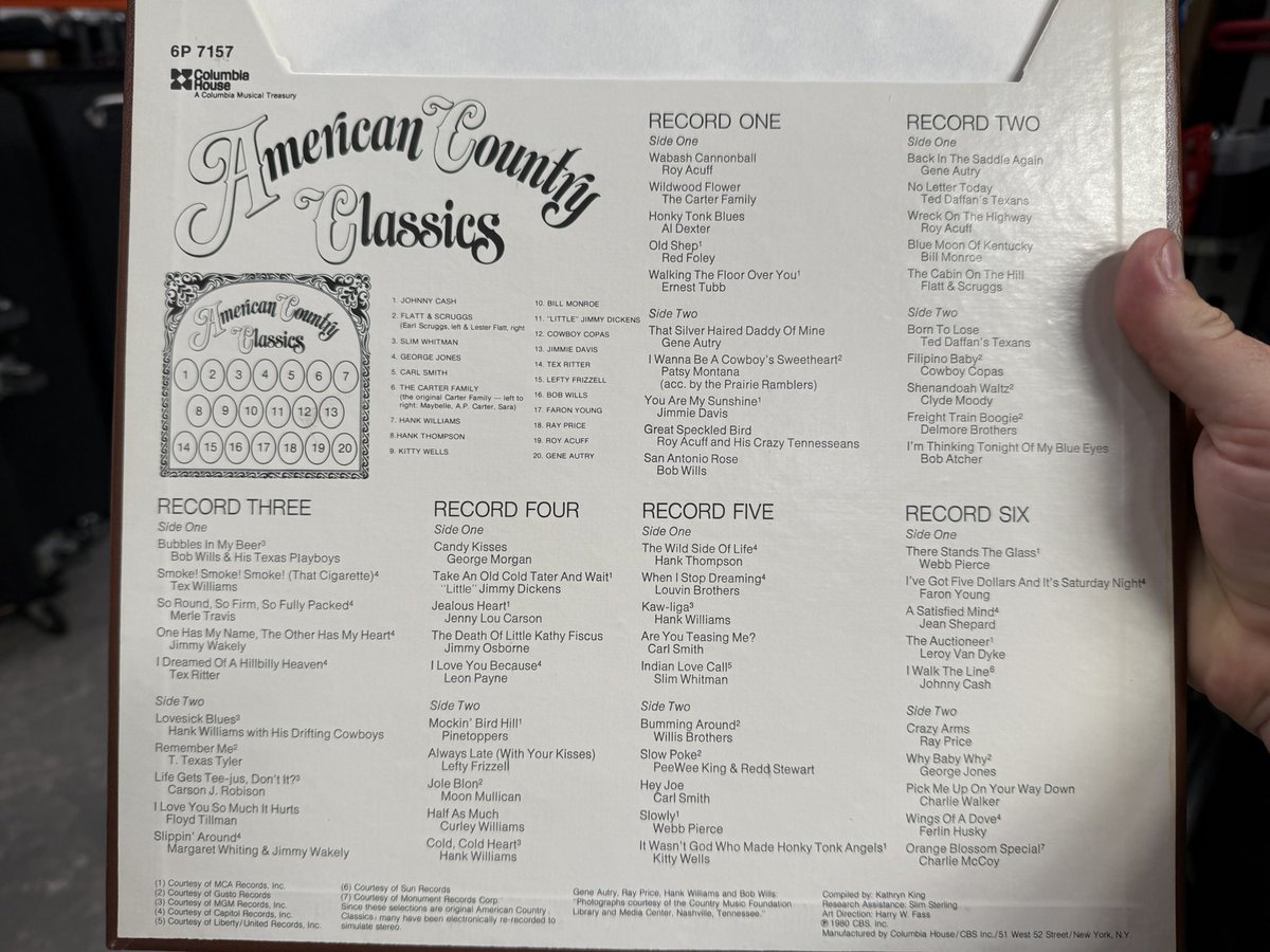 This 6 record box of country is absolutely PACKED with great songs. What a score.