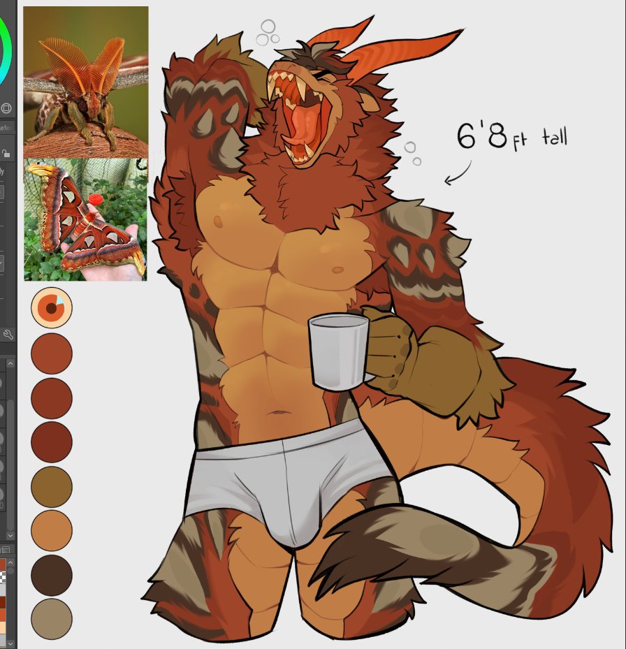 the atlas moth dragon!! a big fella 💞