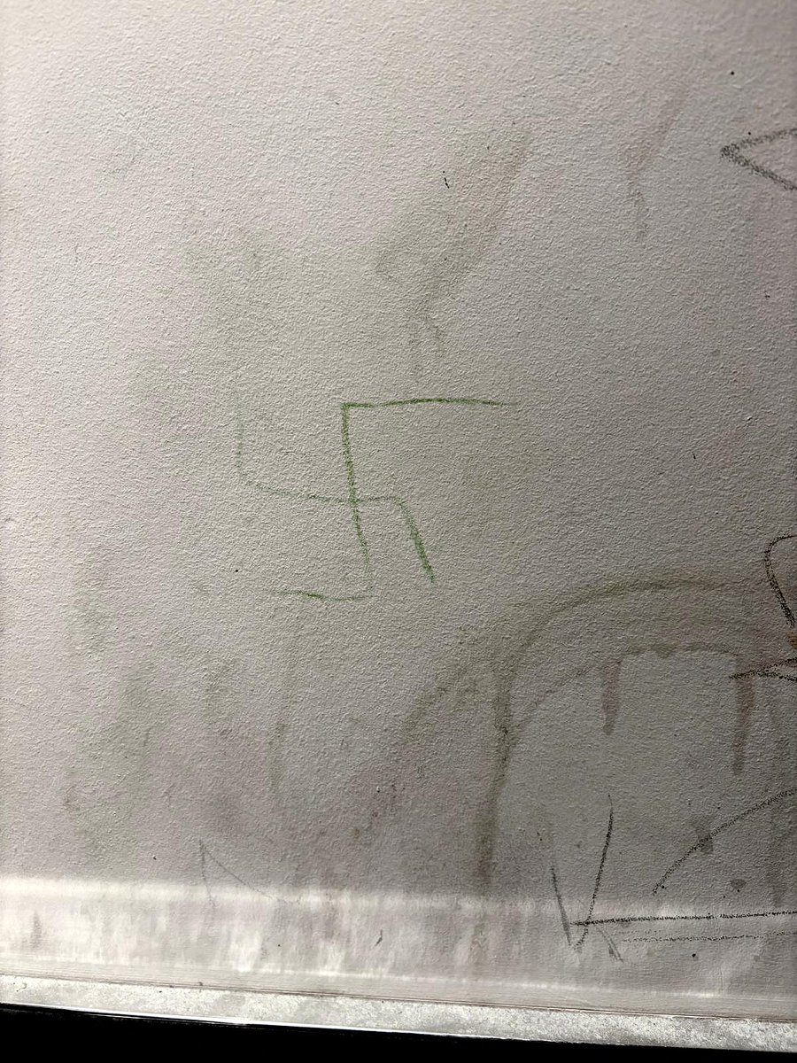 Hello <a href="/Pret/">Pret</a> this swastika is on the toilet wall of your cafe on Kings Road, London. The manager said last week it would be removed immediately but it’s STILL there. Basic stuff. Get rid of it.
