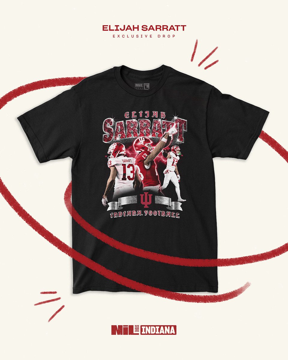 The drop you HAVE to cop for football season 👀

Support Elijah Sarratt here: nil.store/indiana/iu-eli…