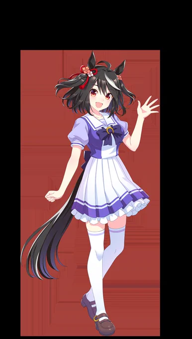 ステイヤーのキタちゃんはナチュラル骨格、マイラーのグランちゃんはストレート骨格。似ているようで、体型ははっきり違うのが良い。
