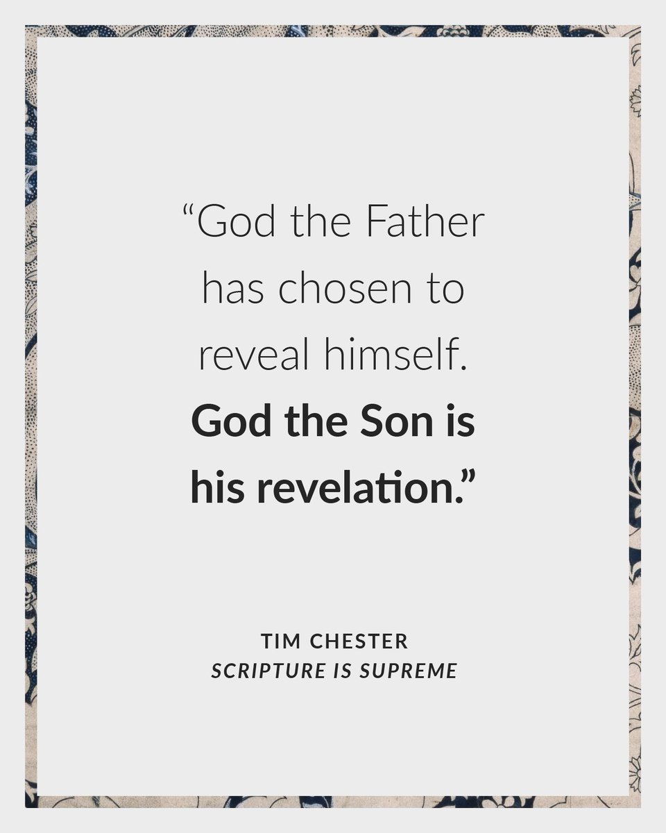 Union (@uniontheology) on Twitter photo God the Father has chosen to reveal himself to us - and God the Son is his revelation.
In 'Scripture is Supreme', <a href="/timchestercouk/">Tim Chester</a> helps us see that the Scriptures are still supreme today, God-breathed, reliable and trumping all other authorities. God the Father has chosen to reveal himself to us - and God the Son is his revelation.
In 'Scripture is Supreme', <a href="/timchestercouk/">Tim Chester</a> helps us see that the Scriptures are still supreme today, God-breathed, reliable and trumping all other authorities.