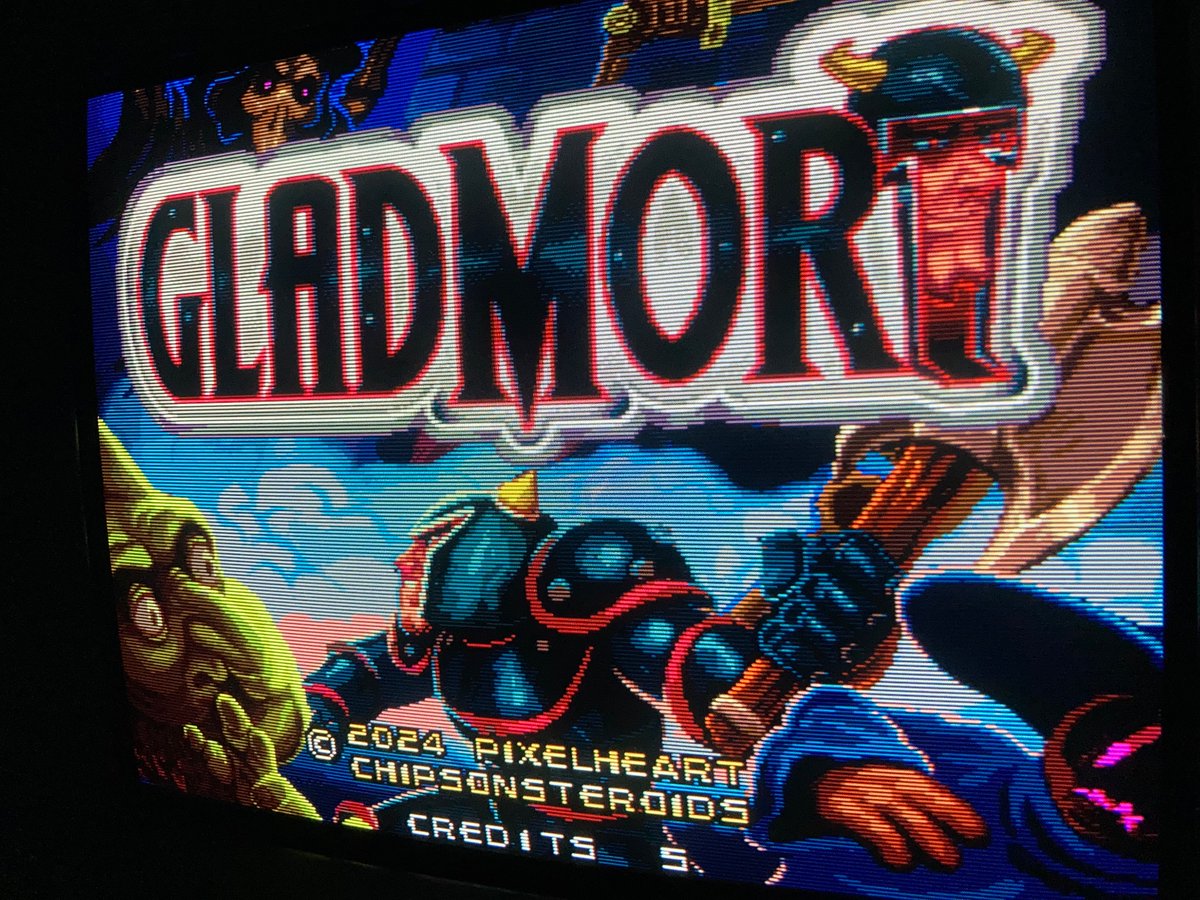 Por fin hace unos días recibí mi copia fisica de GladMort para Neo Geo 😍
Me llamó bastante la atención para darle mas variedad al catalogo de Aes que esta un poco coja en este genero.
Ultimamente salen cosas muy interesantes.

#neogeo #chipsonsteroids #gladmort