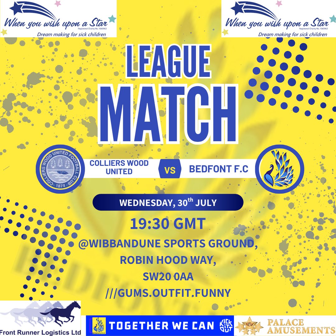 Bedfont FC (@bedfontfc) on Twitter photo ⚽️TOMORROW⚽️
We will be back in action for our 2nd <a href="/ComCoFL/">Combined Counties Football League</a> league match of the season, with a tricky away match to normally strong <a href="/ColliersWoodUFC/">Colliers Wood United</a> side.
#NonLeague #Community #Football #UpTheYellows ⚽️TOMORROW⚽️
We will be back in action for our 2nd <a href="/ComCoFL/">Combined Counties Football League</a> league match of the season, with a tricky away match to normally strong <a href="/ColliersWoodUFC/">Colliers Wood United</a> side.
#NonLeague #Community #Football #UpTheYellows