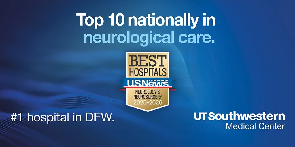 UTSW Neurosurgery (@utswneurosurg) on Twitter photo <a href="/UTSWMedCenter/">UT Southwestern Medical Center</a> is proud to be ranked by U.S. News & World Report as the No. 1 hospital in DFW for the ninth straight year, as well as one of the nation’s top 10 centers for neurological care.
<a href="/UTSWBrain/">UT Southwestern O'Donnell Brain Institute</a> #Neurosurgery <a href="/UTSWMedCenter/">UT Southwestern Medical Center</a> is proud to be ranked by U.S. News & World Report as the No. 1 hospital in DFW for the ninth straight year, as well as one of the nation’s top 10 centers for neurological care.
<a href="/UTSWBrain/">UT Southwestern O'Donnell Brain Institute</a> #Neurosurgery