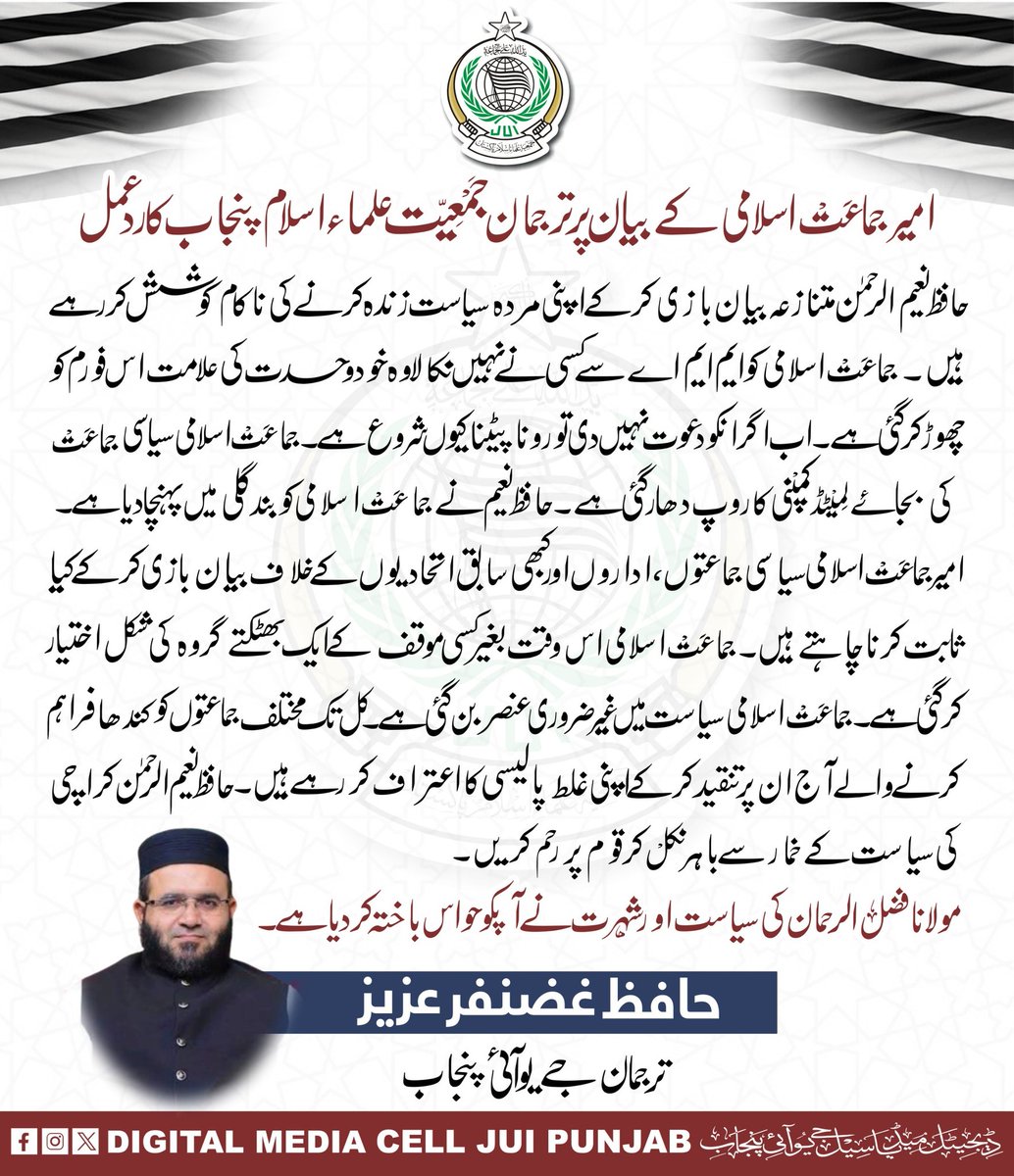 Hafiz Ghazanfar Aziz tweet media