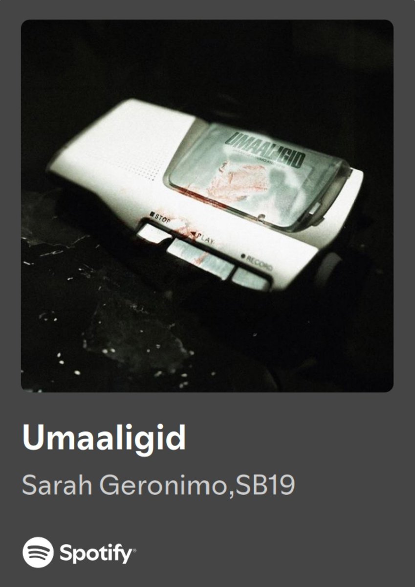 UMAAAAAALIGID ASTIG🔥🔥🔥

SB19 AND SARAHG RELEASE
<a href="/SB19Official/">SB19 Official</a> #SB19
<a href="/JustSarahG/">Sarah Geronimo</a> #SarahGeronimo
#UmaaligidOutNow