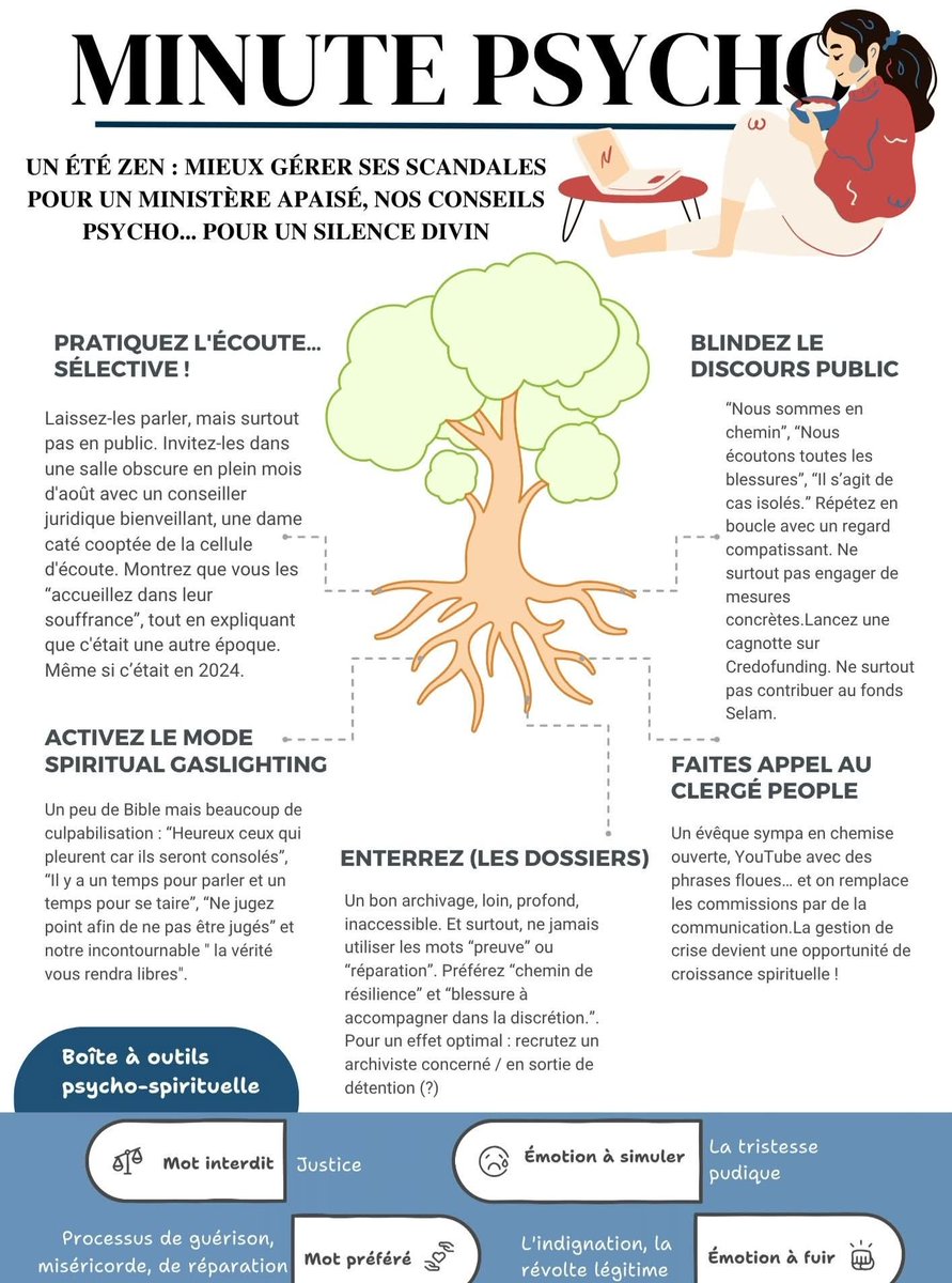 Nos conseils psycho pour un silence divin.

En grande UDP 🙏🙏🙏 avec nos responsables qui ont tant à gérer et sur qui le Malin et Misérocorde! s'acharnent.