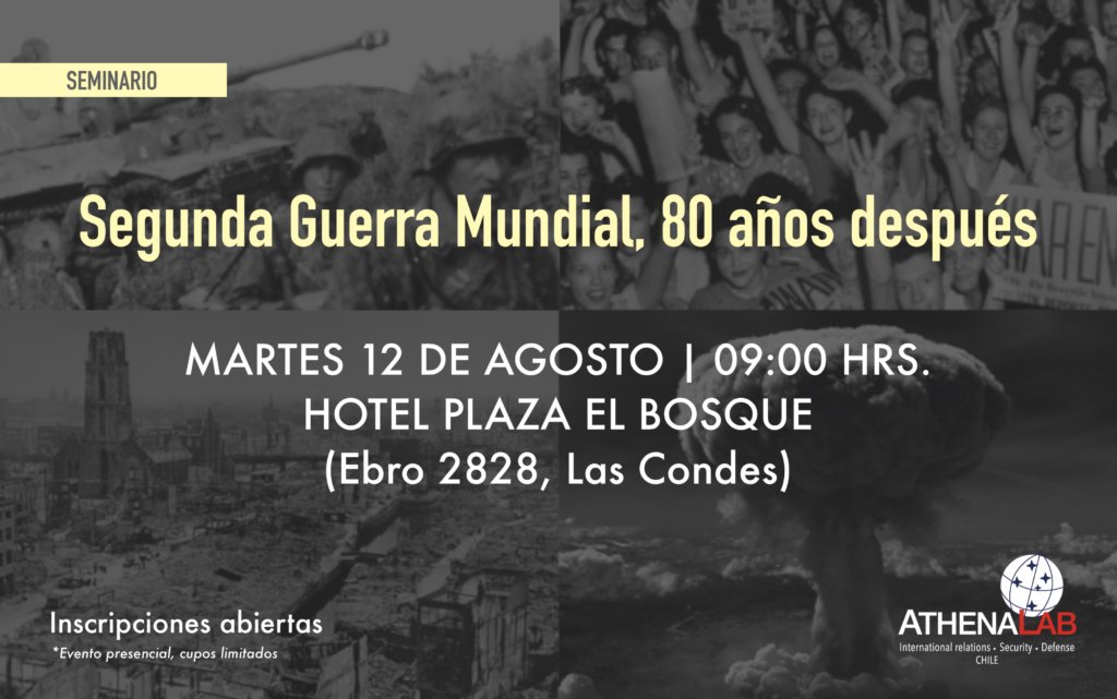 📣 INSCRIPCIONES ABIERTAS | 𝐈𝐈 𝐆𝐮𝐞𝐫𝐫𝐚 𝐌𝐮𝐧𝐝𝐢𝐚𝐥 𝟖𝟎 𝐚𝐧̃𝐨𝐬 𝐝𝐞𝐬𝐩𝐮𝐞́𝐬.
🗓️ 12 agosto.
⏰ 09:00 hrs.
📍 Hotel Plaza El Bosque (Ebro 2828, Las Condes)
✍️ Inscripciones abiertas (cupos limitados): athenalab.org/noticias/2025/…
Te esperamos!