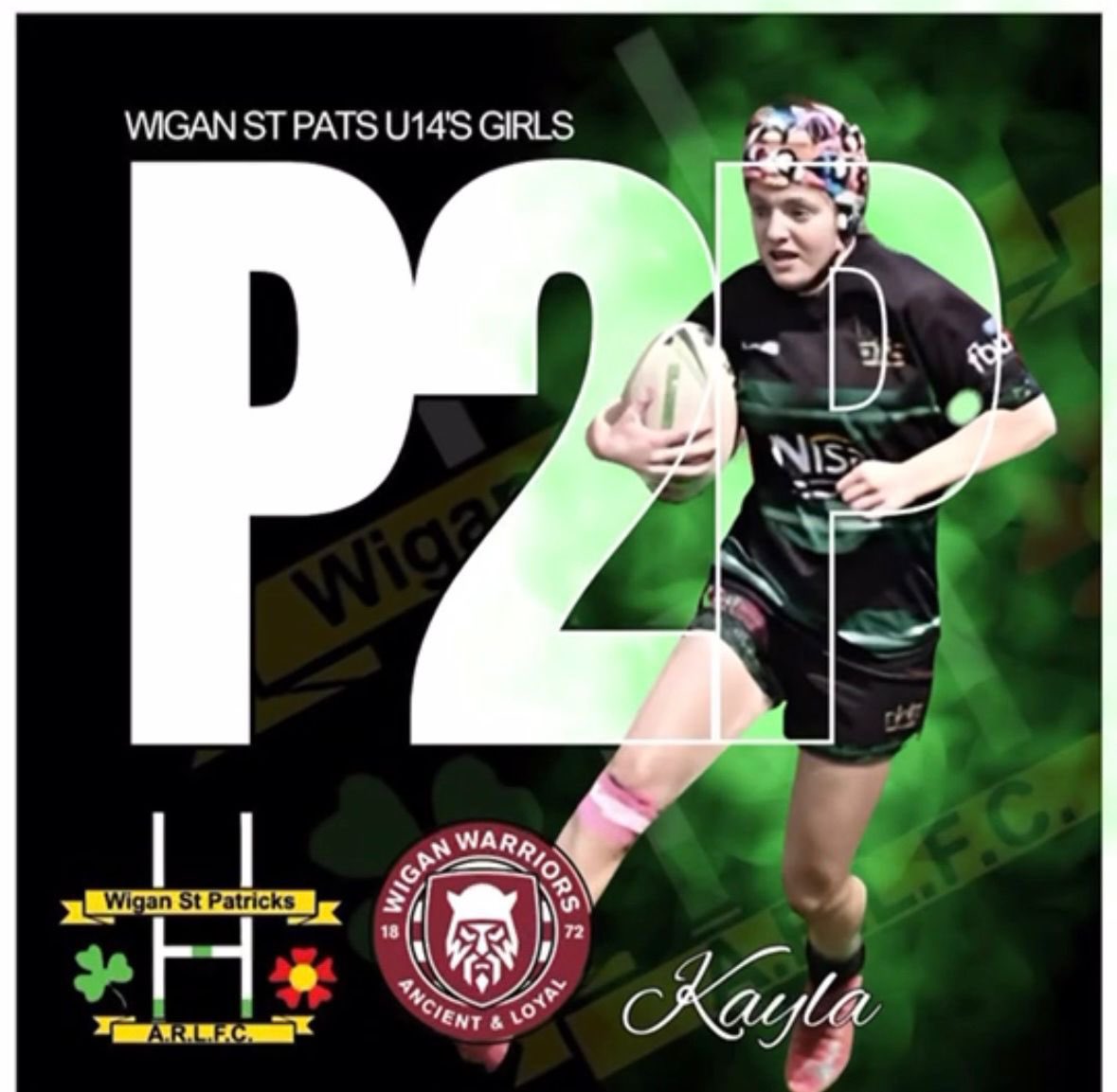 The daughter Kayla boyd has signed a 2 year P2P with Wigan warriors 🫡