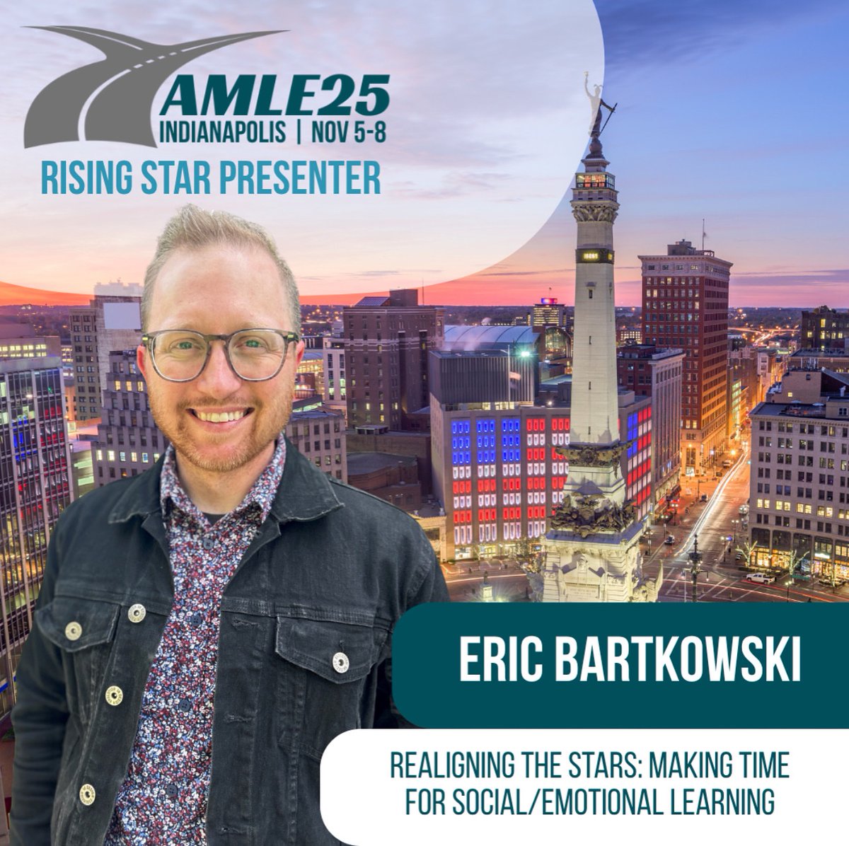 Eric Bartkowski (@ericbartkowski) on Twitter photo I am so excited to announce that I will be featured as a Rising Star Presenter at <a href="/AMLE/">AMLE</a> ‘s 52nd Annual Conference in November! I can’t wait to make connections with educators from across the nation and talk all things middle school!
<a href="/JBerckemeyer/">Jack Berckemeyer</a> <a href="/dedrasedu/">Dedra Stafford</a> <a href="/psloanjoseph/">Sloan-Keynote Speaker, Workshop Facilitator</a> I am so excited to announce that I will be featured as a Rising Star Presenter at <a href="/AMLE/">AMLE</a> ‘s 52nd Annual Conference in November! I can’t wait to make connections with educators from across the nation and talk all things middle school!
<a href="/JBerckemeyer/">Jack Berckemeyer</a> <a href="/dedrasedu/">Dedra Stafford</a> <a href="/psloanjoseph/">Sloan-Keynote Speaker, Workshop Facilitator</a>