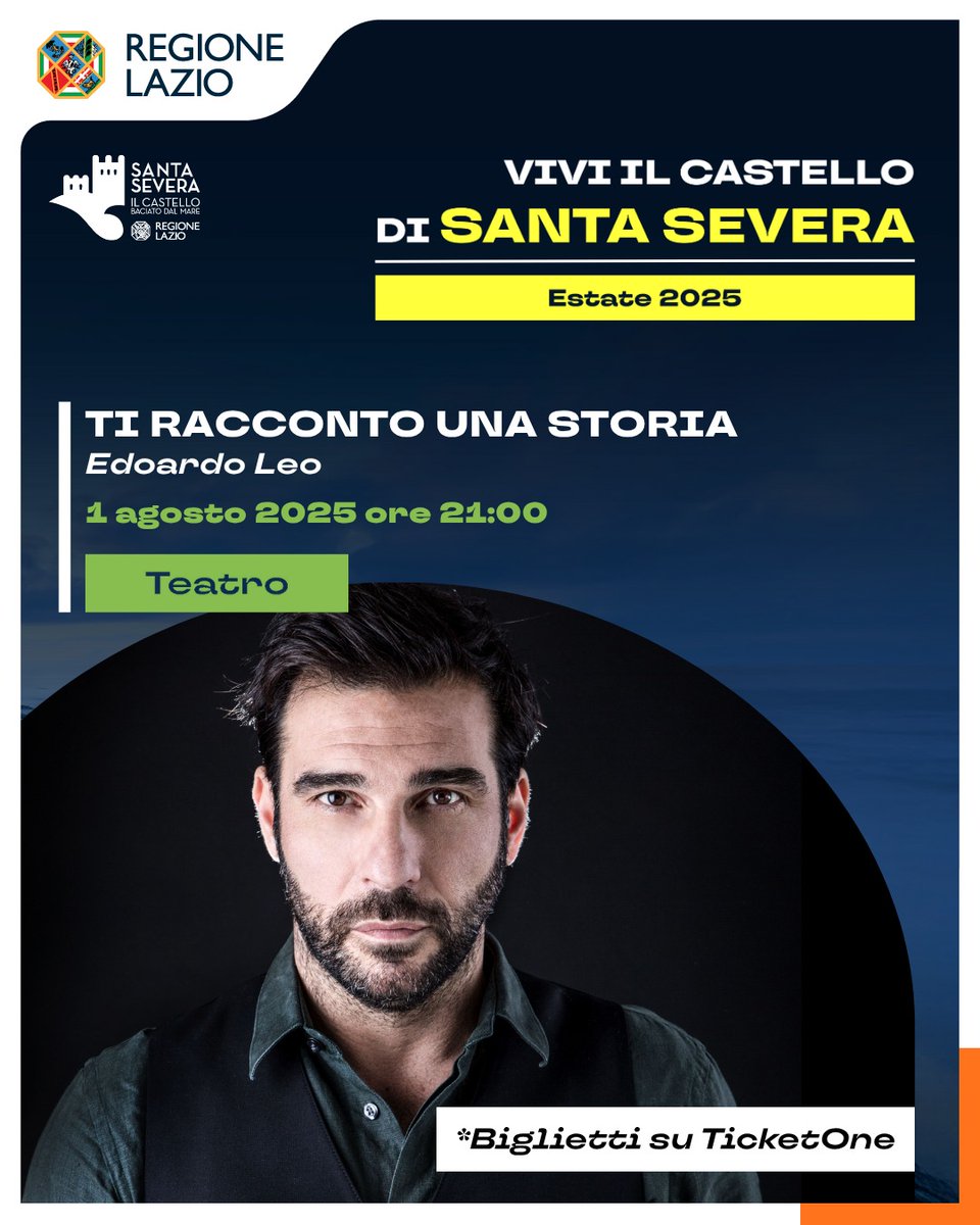 🚩 SOLD OUT! 🚩

Lo spettacolo-reading “Ti racconto una storia – Summer Edition” con Edoardo Leo, in programma giovedì 1 agosto alle ore 21:00 è ufficialmente al completo!