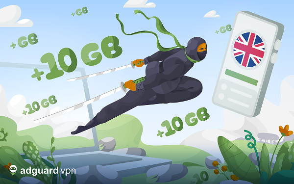 🇬🇧 In support of a free Internet, we’re giving all our UK users, both old and new , an extra 10 GB of free traffic

Free access to information is non-negotiable for us. Spread the word so your friends can enjoy online freedom and security too