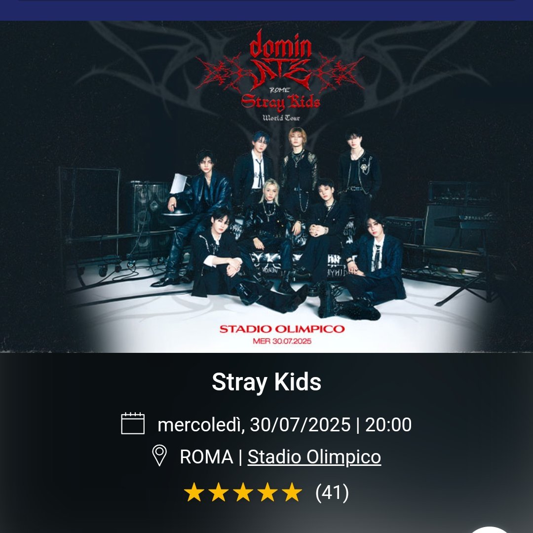 Domani dalle 6.30 a.m. saremo lì io e mia figlia per il concerto del suo gruppo preferito STRAY KIDS. Noi e altre mille persone 😂 Tomorrow, starting at 6:30 a.m., my daughter and I will be there for the concert of her favorite band, STRAY KIDS. We and a thousand other people 😂