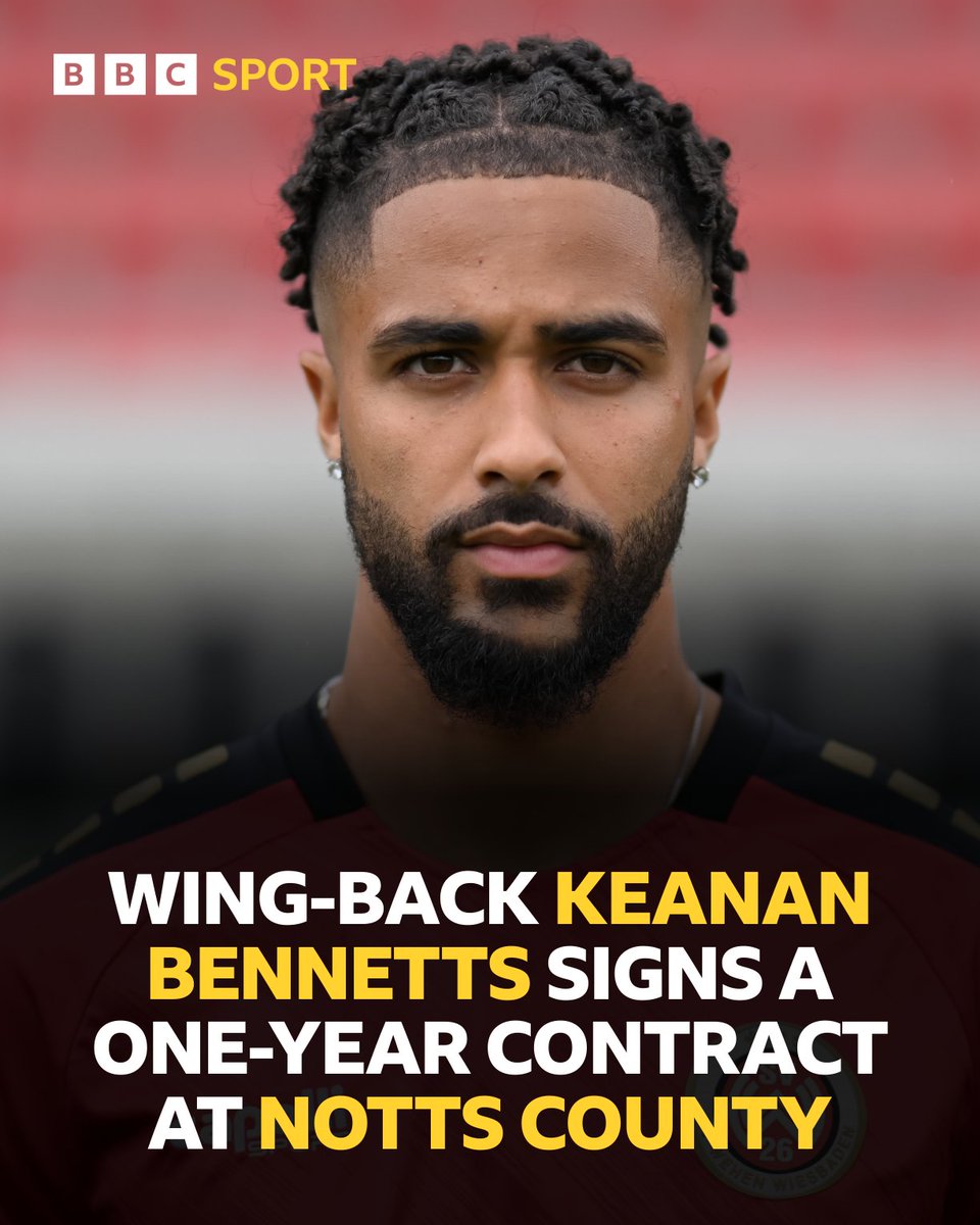 26-year-old Keanan Bennetts signs for #Notts after impressing during his trial period at Meadow Lane.