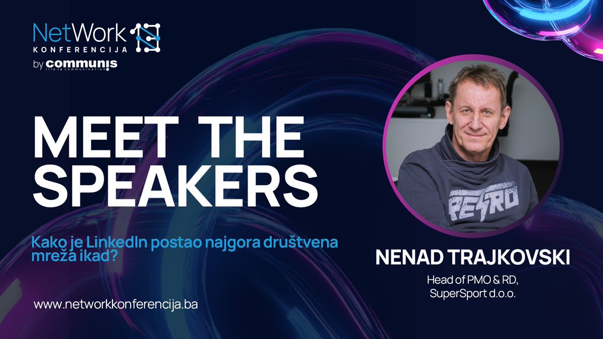 Kako je <a href="/LinkedIn/">LinkedIn</a> postao najgora društvena mreža ikad? 🤔 Na #NetworkBiH ove godine uz <a href="/ntrajkovski/">Nenad Trajkovski</a> otkrivamo zašto je ova poslovna mreža izgubila kompas i.... kako je (možda) možemo spasiti.
💭 Šta vi mislite – je li LinkedIn još uvijek poslovna mreža ili nešto drugo? #Network13