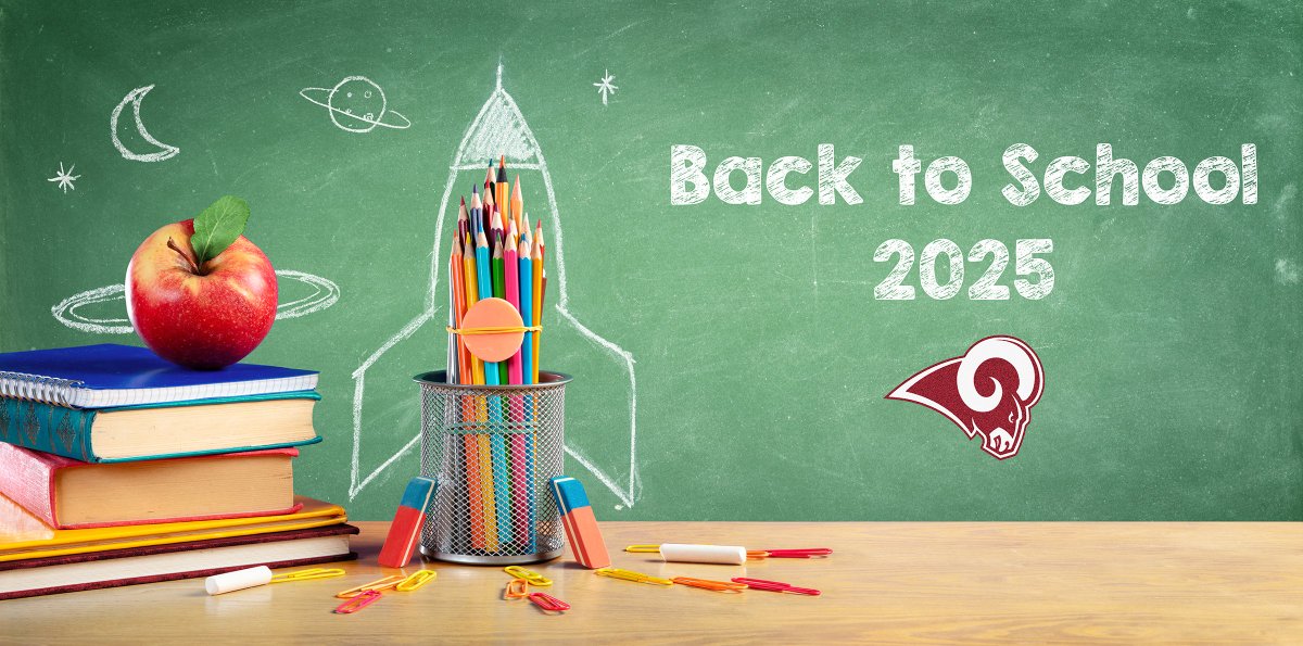 Parents, be sure to check out our Back to School page for all sorts of information to get you and your students ready for the 2025-26 school year! bit.ly/4lJUvmK

#RamPride #RamFam