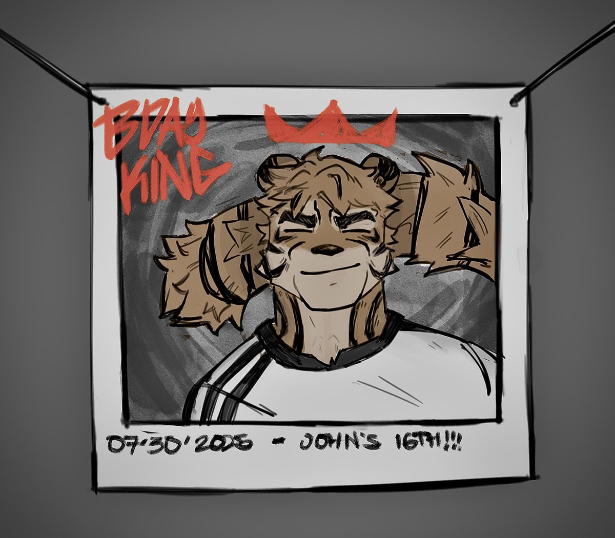 happy birthday, me! 
#tiger #furry #fursona