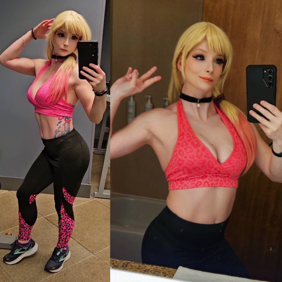 AccentKisses's tweet photo. 💖 Finishing my workout cosplay streak with flirty Workout Marin from My Dress-Up Darling! 💪 Can’t wait to get shredded again for more anime fit girl looks 💦💕
💬 Would Marin be your gym crush or your spotter? 😉
#Marin #MyDressUpDarlingCosplay #cosfit https://t.co/6C1P0iBpBo