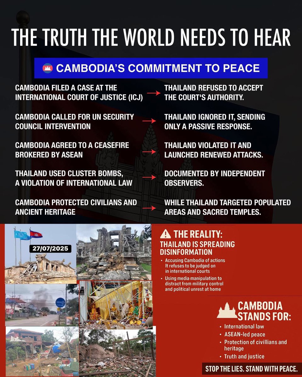 dramavibekh's tweet photo. International  Justice For Cambodia.

#ExposeThailandLies
#exposeThailandlie https://t.co/o5BmRDaVDg