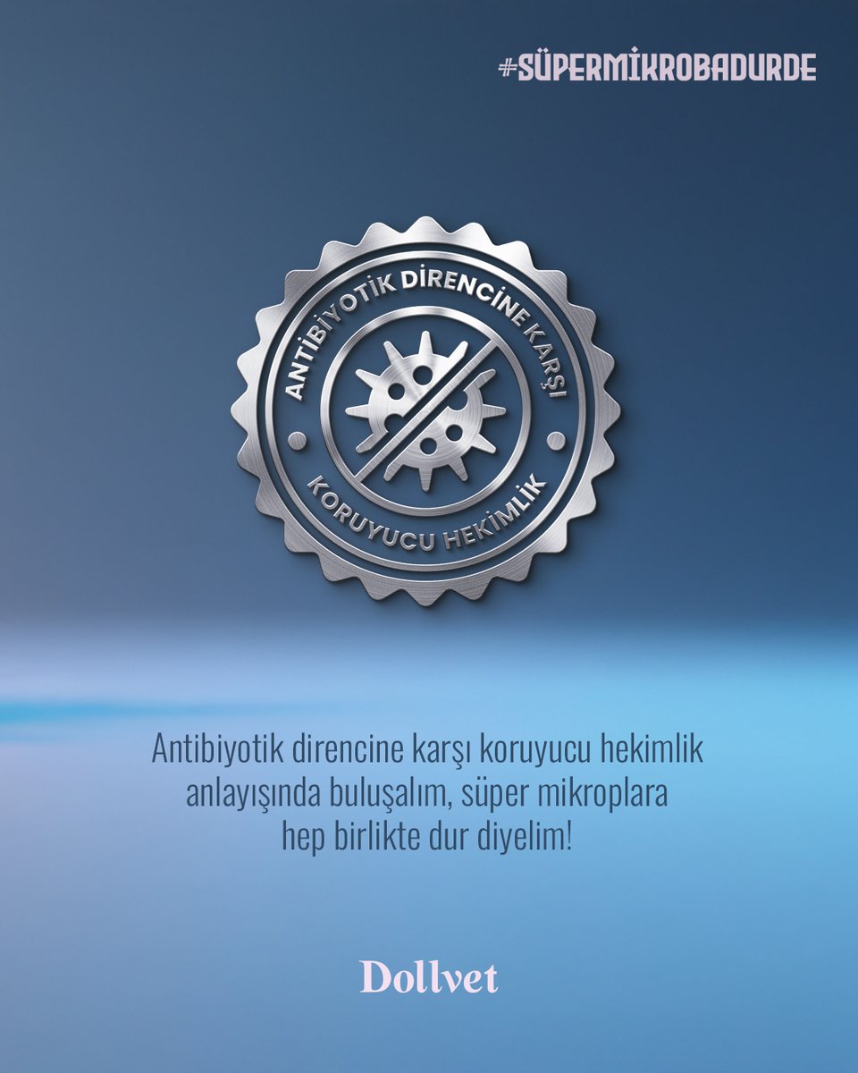 Antibiyotik uygulanan hayvanlardan elde edilen süt ve et ürünleri, kalıntı süresi boyunca pazarlanamaz ve bu durum işletmelere maddi kayıp olarak yansır.

Antibiyotik direncine karşı koruyucu hekimlik anlayışında buluşalım, süper mikroplara hep birlikte dur diyelim!

#dollvet