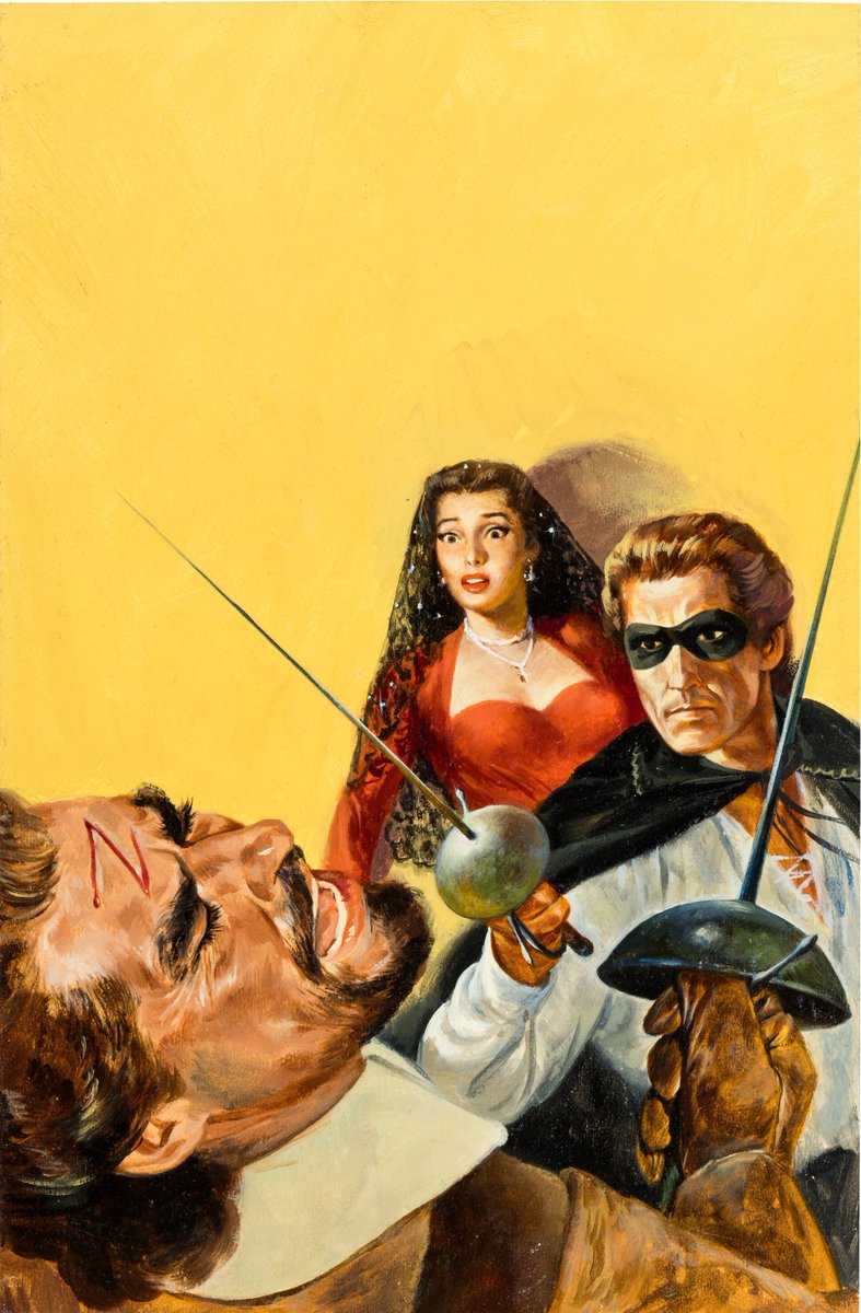 His sword scarred men, his kisses branded women with -- The Mark Of Zorro!

pulpcovers.com/the-mark-of-zo…