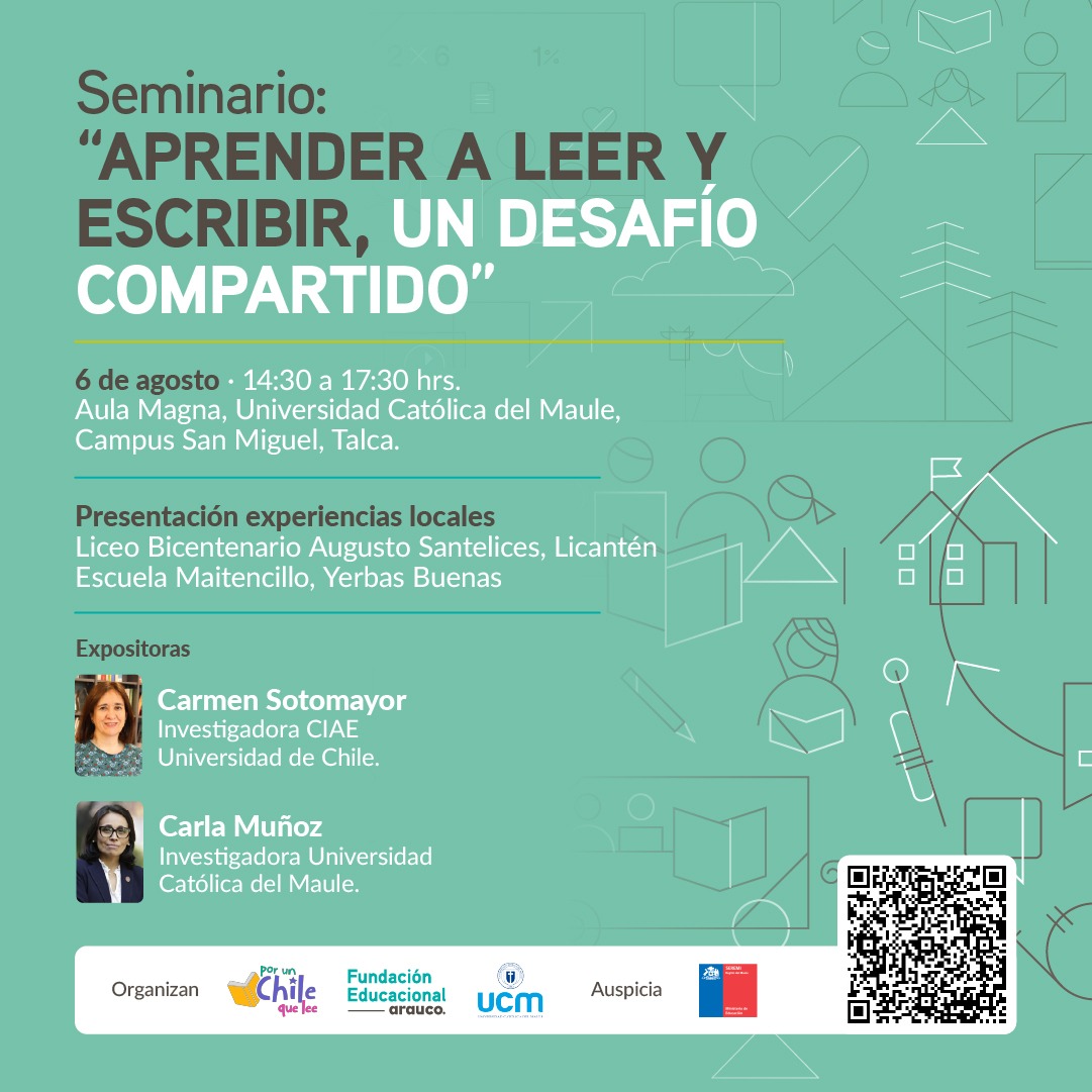 ¡Atención docentes y líderes educativos!
Te invitamos al Seminario "Aprender a Leer y Escribir", una iniciativa de la Fundación Educacional Arauco, conjuntamente con la Facultad de Ciencias de la Educación de la <a href="/ucatolicamaule/">U.Católica del Maule</a> 
Inscripciones👇
es.surveymonkey.com/r/aprenderalee…