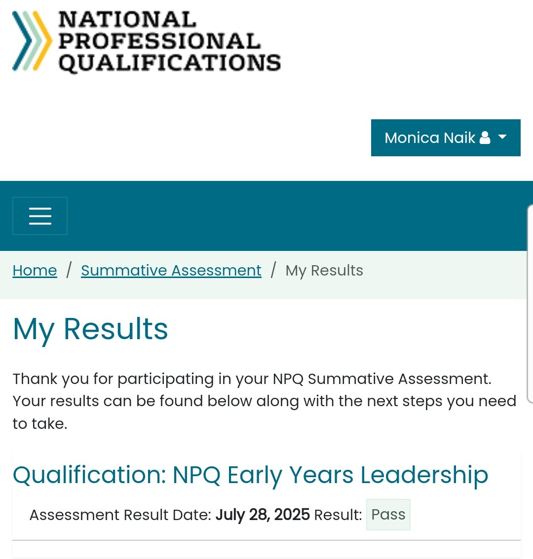It was an amazing journey meeting other passionate Early Years practitioners, sharing practice, and growing as a leader myself!