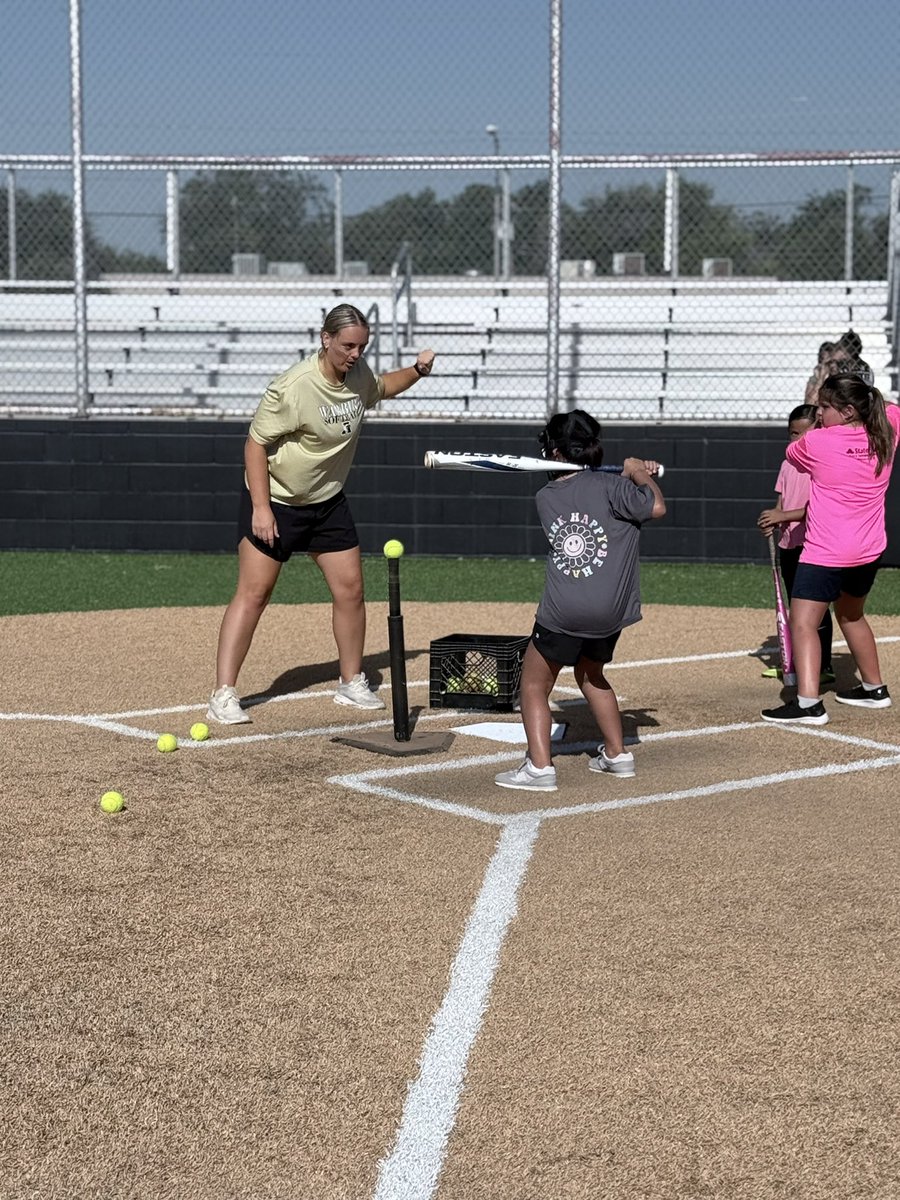 Session 1- (incoming K-5th) great turnout for camp on  Day 1! Lots of hitting and fun!